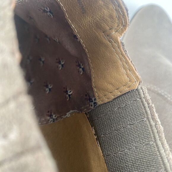 Lucky Brand Ankle Boot, Women's Folley Light Taupe Suede Leather Ankle Boot Sz 9 - Picture 14 of 16